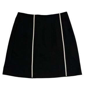 ModCloth NWT Black Skirt White Piping
